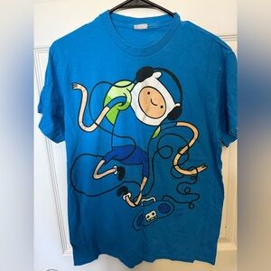 Adventure Time M Men’s Blue T-Shirt